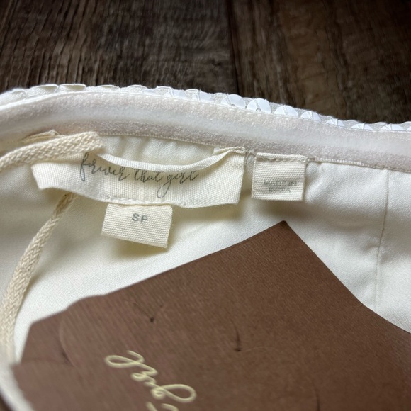 Anthropologie NWT Forever That Girl White Sequin Strapless Dress Size S/Petite - Picture 4 of 7